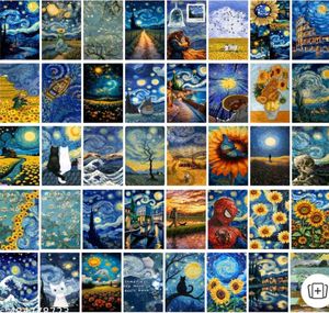 Van Gogh-Style wall Poster ( 40 pc )