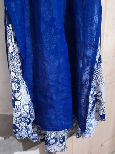 Royal Blue Embroidered Kurta