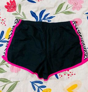 Trendy Zebra Print Athletic Shorts