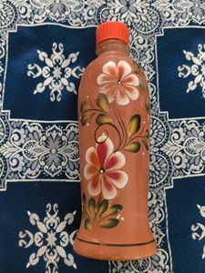 Clay Water Bottle 1 Ltr (Terracotta)
