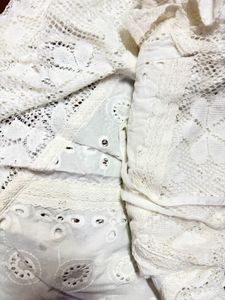 Chic White Broderie Anglaise Bikini Skirt