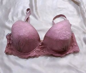 Dusty Rose Lace Bra