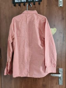 Salmon Button Down Casual Shirt
