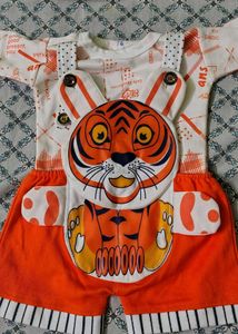Cute Tiger Romper Set