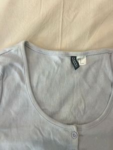 H &amp; M Pastel Button-Up Top