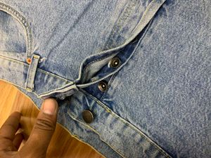 Light Wash Distressed Denim Jeans