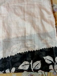 Elegant White Kurta with Black Border
