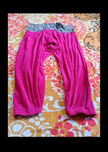 floral print real mirror work velvet kurta patiyal