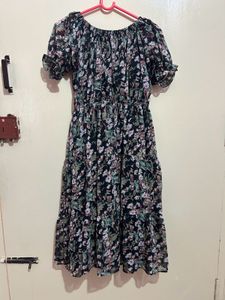 Floral Print Midi Dress