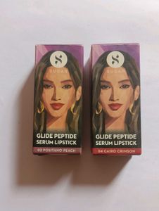 Sugar Glide Peptide Serum Lipsticks - Two Shades