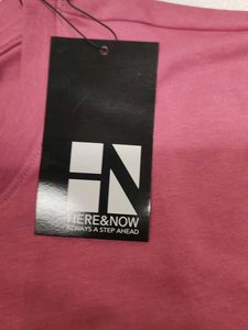 Here&amp;Now Pink Crew Neck T-Shirt