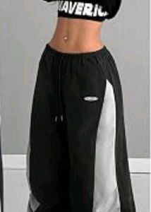 Oversized Wide Leg Track Pants