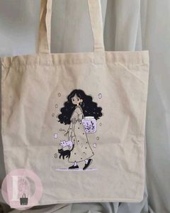 Custom Hand-Painted Tote Bag