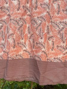 Chic Leaf Print Casual Top