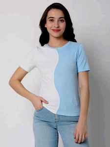 Vero Moda Ribbed Colorblock Top