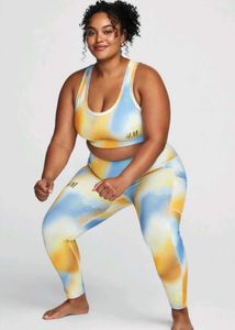 H&amp;M Tie-Dye Sports Bra &amp; Leggings Set Xxl Size