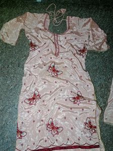 silk palazzo kurti set