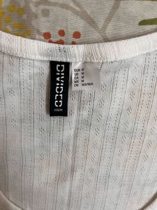 White Ribbed Button-Up Crop Top