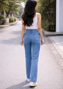 Stylish straight fit Blue Denim Jeans