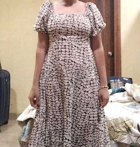 Code by Lifestyle Boho Maxi Dress with Puff Sleeve