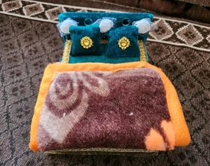 Kanha Ji Bed With Blanket🔥