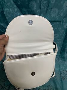 Stylish White Crossbody Bag