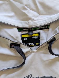 White Teddy Bear Graphic Hoodie