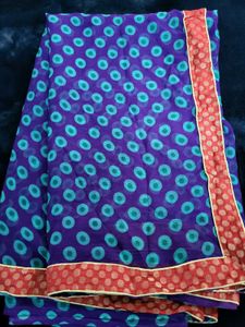 Beautiful Polka Dot Saree