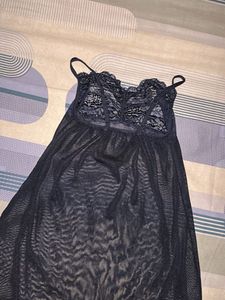 Blue Lace Nightgown Babydoll