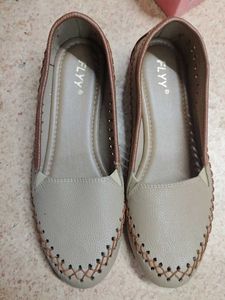Stylish Beige Ballet Flats SIZE 39 and 40