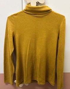 Mustard Yellow Turtleneck Top