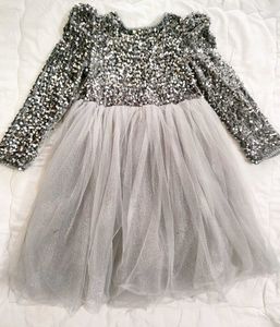 Bumper offer❗Sparkly Silver Party Dress