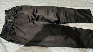 Black Satin Pants