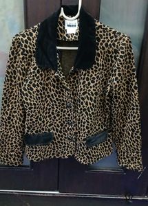 Leopard Print Blazer - L/XL size