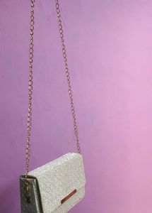 Sparkly Silver Clutch