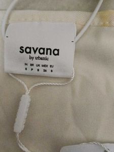 savana gathered top butter yellow