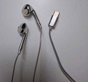Chrome Earbuds with Case USB- C Type