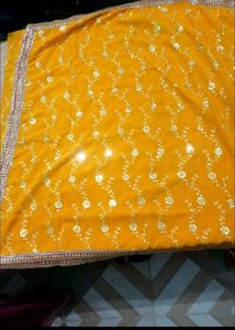 Embroidered Mustard Yellow Blouse