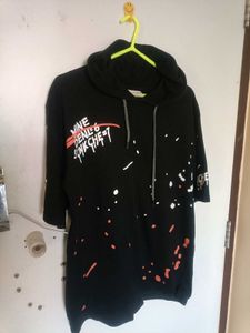 Hooded Cotton Tshirt Black