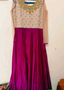 Stunning Magenta Ethnic Gown