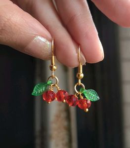 Y2K Cherry Drop Earrings