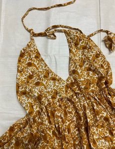 Halter neck Desi Short Kurti