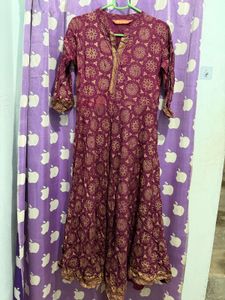 Elegant Indian Kurta with Gold Print