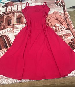 Chic Pink Fit and Flare Dress