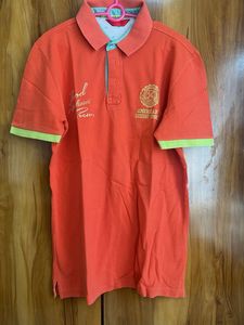 IZOD Men's Orange Polo Shirt- medium size