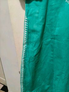 Teal Kurta with Mirror Work