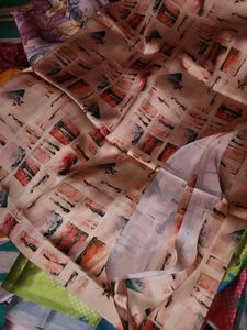 satin saree and can use dress material