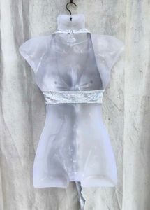 331110. Sparkly Halter Bikini Top