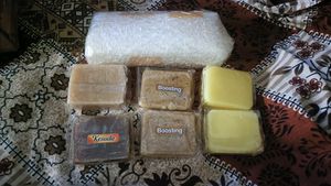 Handmade Soaps pack of 6 and 500kg soap b