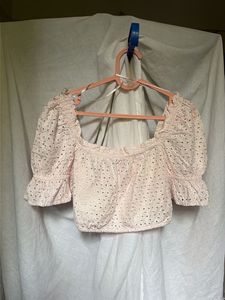 Pretty Pink Crop Top and Skirt Set